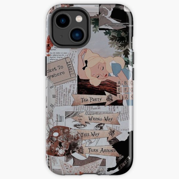 Wonderland Vibes Vintage Scrapbook Collage iPhone Tough Case