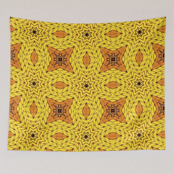 Item preview, Orange Aztec Mosaic Geometric Pattern designed and sold by TheInkElephant.