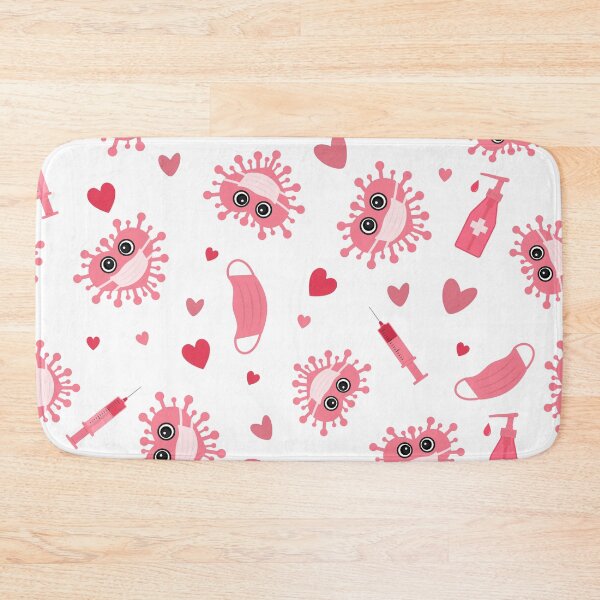 Item preview, Pandemic Valentines Day. Cute virus wearing protective mask. designed and sold by LaBelezoka.