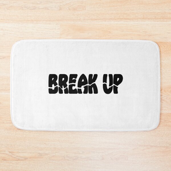 Item preview, Break Up cracked black typography designed and sold by Roy Store.