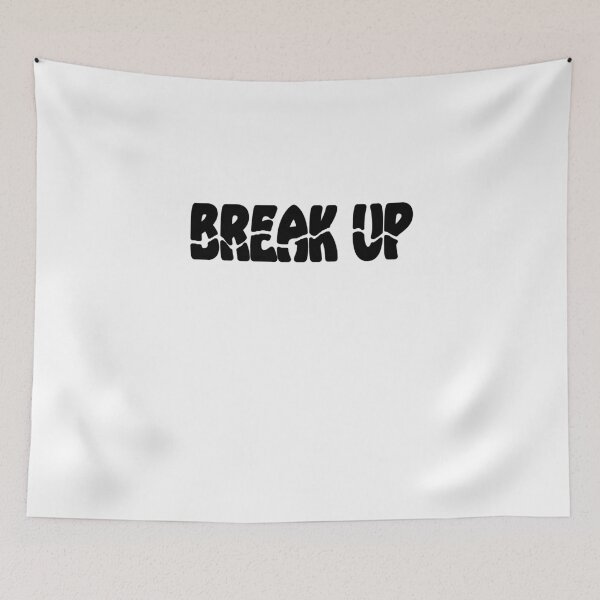Item preview, Break Up cracked black typography designed and sold by Roy Store.