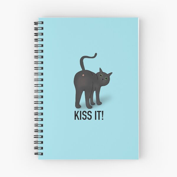 Item preview, Kiss It! - Cat Butt - Blue designed and sold by Kittys-Art.