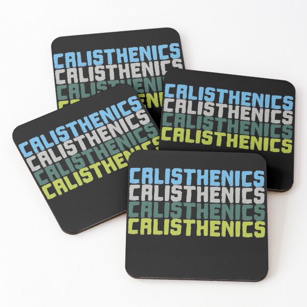 Item preview, Calisthenics Street Workout Fitness Gym Silhouettes Typography designed and sold by gloryandbliss.