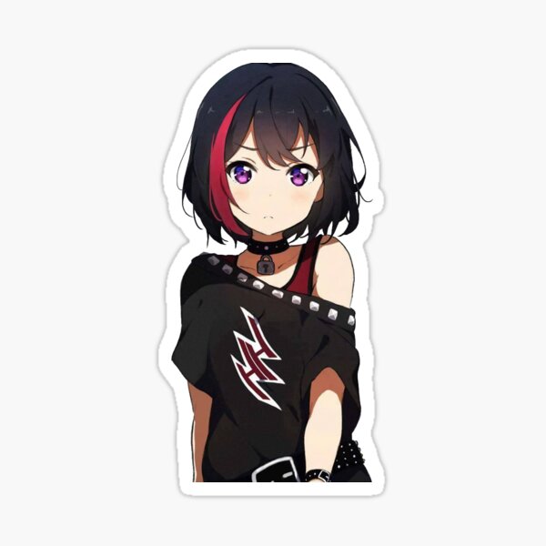 Hh Anime Girl Sticker By Masterkenobi Redbubble 