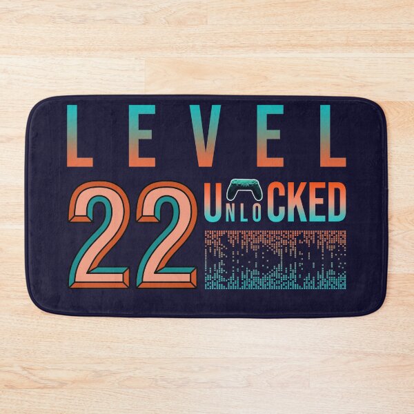 Item preview, 22th Birthday- Level 22 Unlocked- Birthday Gift Or Anniversary Gift For Game Lovers designed and sold by Designhub1000.