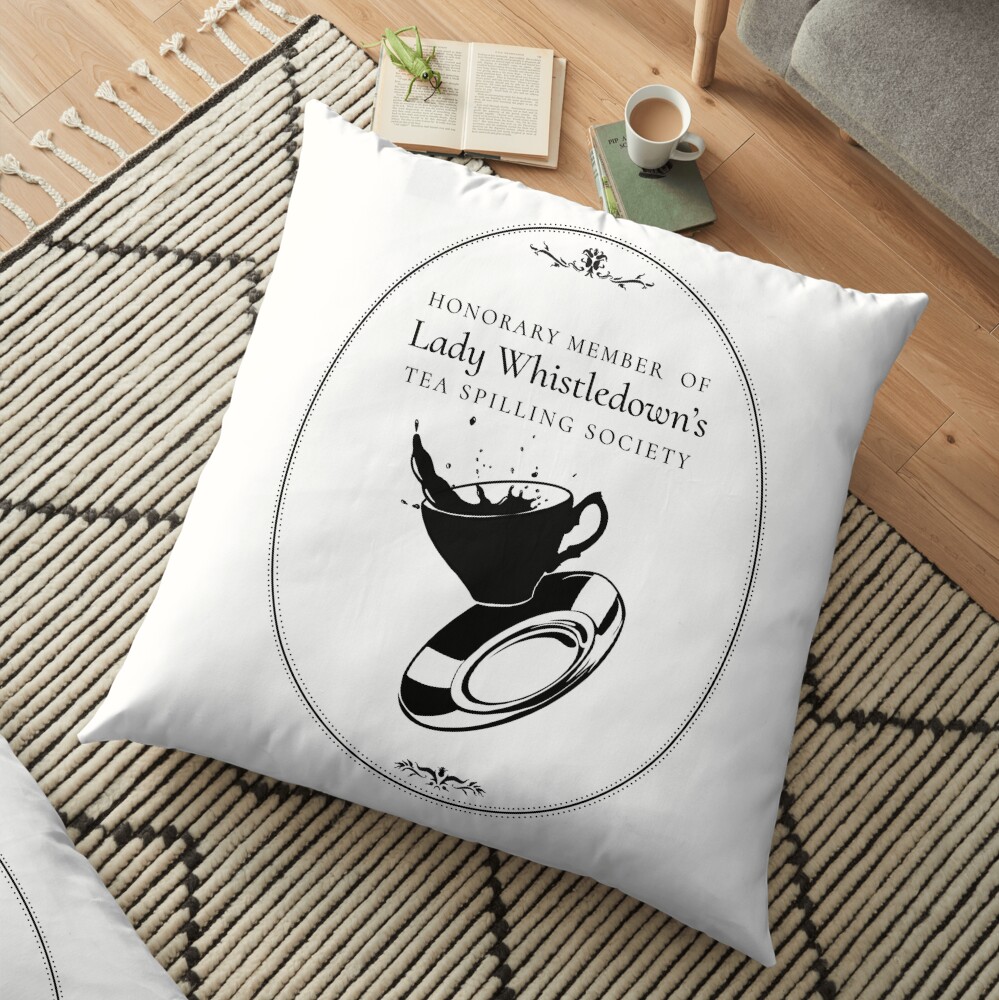 Spilling the Tea Floor Pillow