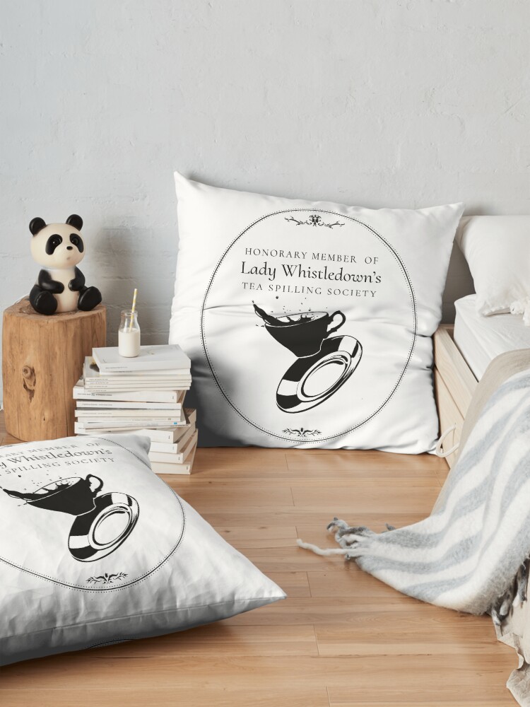Alternate view of Spilling the Tea Floor Pillow