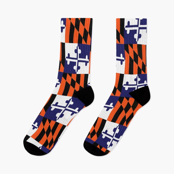 Item preview, Maryland State Flag Art Design Banner Repeating Pattern Baseball Orange Football Purple designed and sold by Draculaura2009.