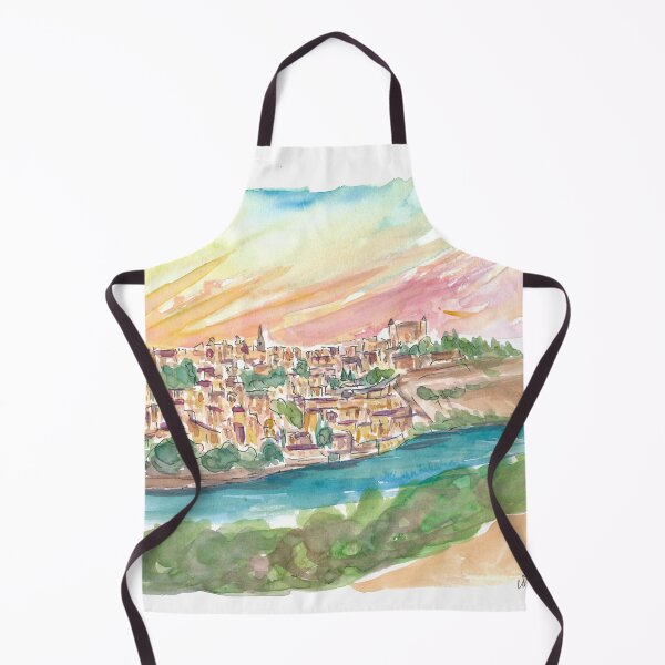 Item preview, Sunset over Toledo old town in Spain designed and sold by artshop77.