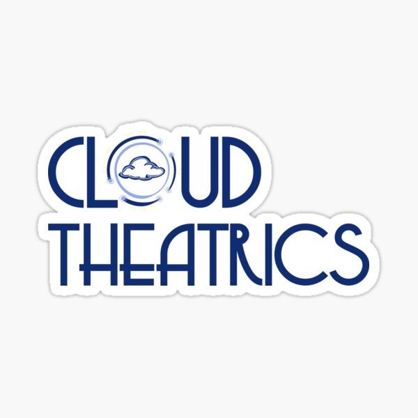 Cloud Theatrics Text Logo (Blue) Sticker
