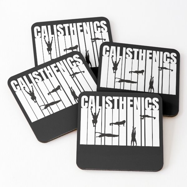 Item preview, Calisthenics Street Workout Fitness Gym Silhouettes Typography designed and sold by gloryandbliss.