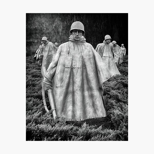 Korean War Memorial Photographic Print