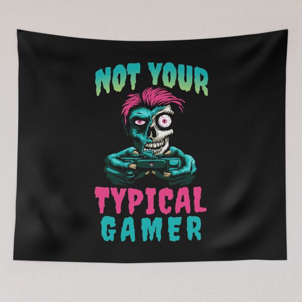 Item preview, Not Your TYPICAL GAMER Zombie Design designed and sold by LevelUpMerch.