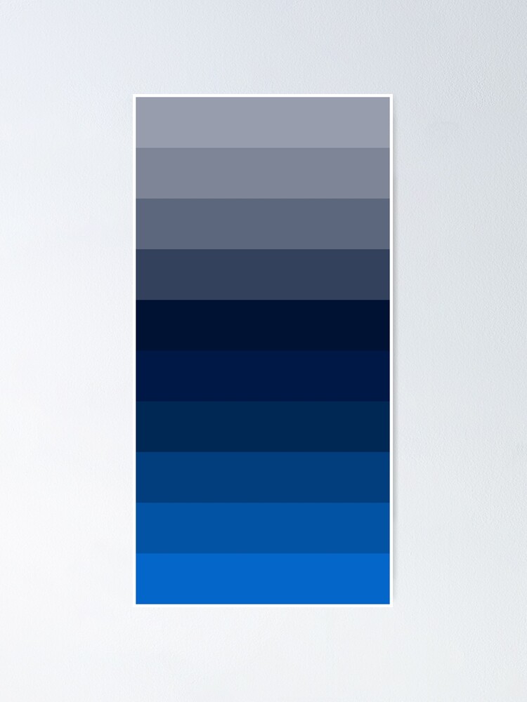 Incesante hipótesis estrategia Póster «Paleta de colores gris y azul patrón transparente de colores» de  crafticdesign | Redbubble