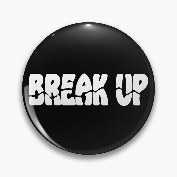 Item preview, Break Up cracked white typography designed and sold by Roy Store.