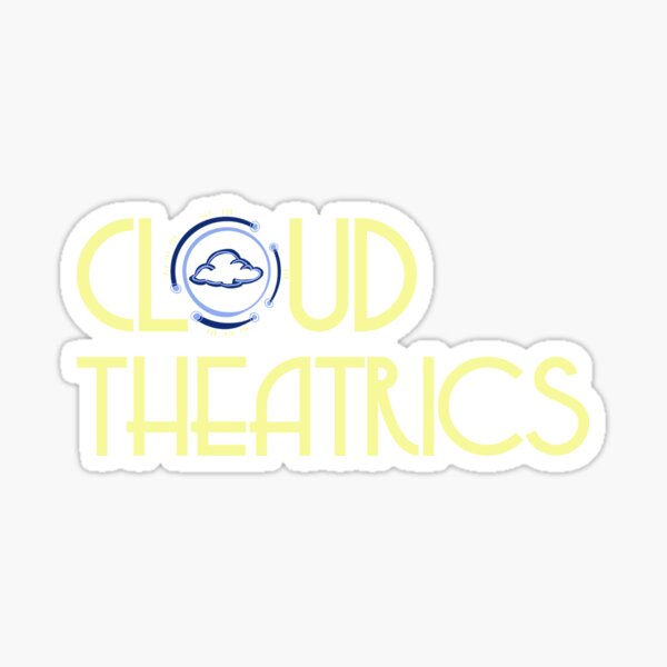 Cloud Theatrics Text Logo (Yellow) Sticker