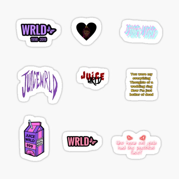 Juice Wrld Aesthetic Sticker Pack Of 9 Sticker