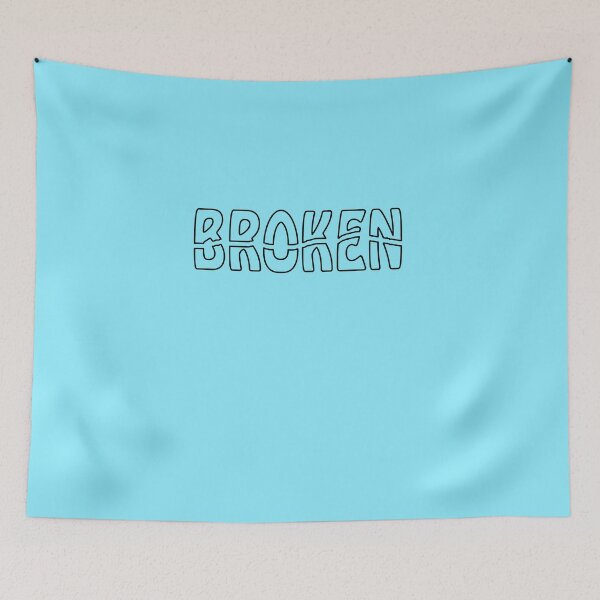 Item preview, Broken cracked black typography designed and sold by Roy Store.