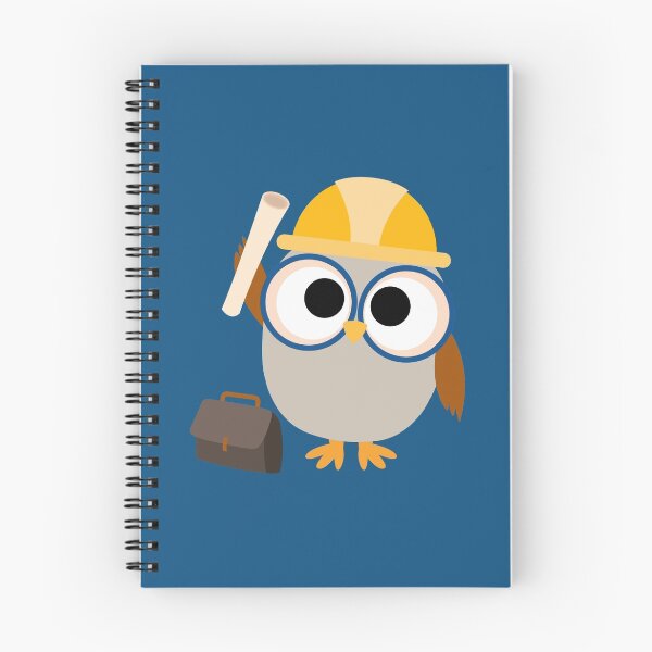 Item preview, Professions Owl Construction Worker designed and sold by peacockcards.