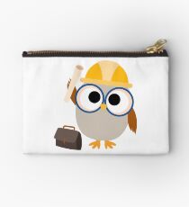 Professions Owl Construction Worker Studio Pouch
