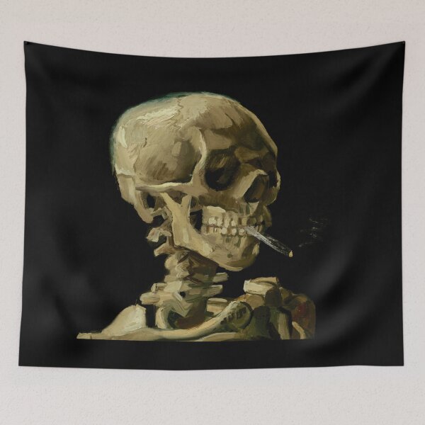 Item preview, Vincent van Gogh - Skull of a skeleton with Burning Cigarette designed and sold by upopot.
