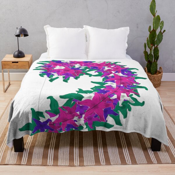 Item preview, Pink-Blue-Purple Floral Golden Ratio Spiral designed and sold by kaiello1.