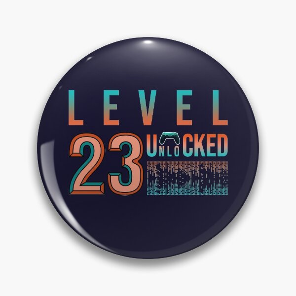 Item preview, 23th Birthday- Level 23 Unlocked- Birthday Gift Or Anniversary Gift For Game Lovers designed and sold by Designhub1000.