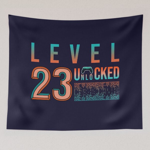 Item preview, 23th Birthday- Level 23 Unlocked- Birthday Gift Or Anniversary Gift For Game Lovers designed and sold by Designhub1000.