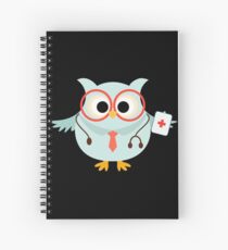 Medical Profession Owl Doctor Spiral Notebook