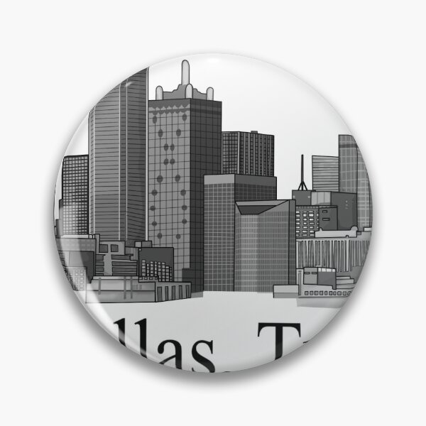 Item preview, Dallas Texas skyline sketch designed and sold by prettythangz.