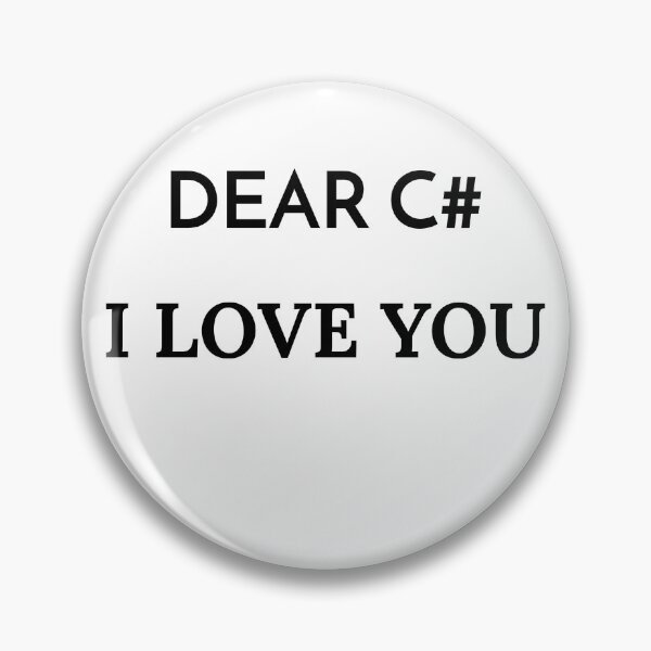 Item preview, Querido CSharp, te amo designed and sold by SpooTeeDesign.