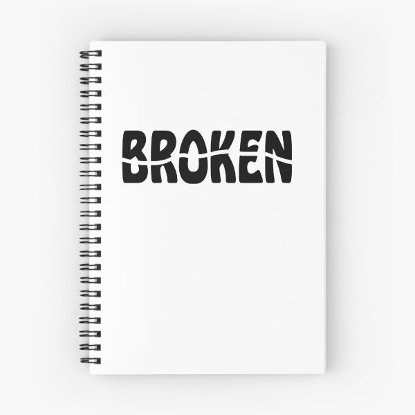 Item preview, Broken cracked black typography designed and sold by Roy Store.