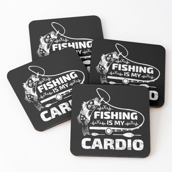 Item preview, Fishing Is My Cardio Funny Fishing Humour  designed and sold by Tatt-Hooligans.