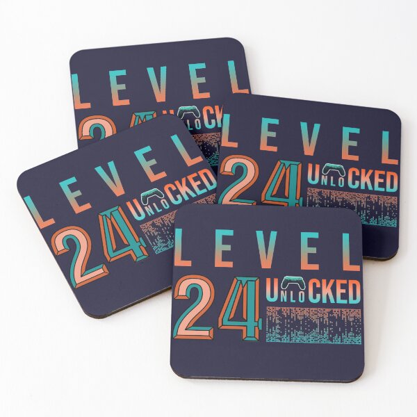 Item preview, 24th Birthday- Level 24 Unlocked- Birthday Gift Or Anniversary Gift For Game Lovers designed and sold by Designhub1000.