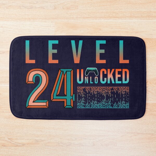 Item preview, 24th Birthday- Level 24 Unlocked- Birthday Gift Or Anniversary Gift For Game Lovers designed and sold by Designhub1000.