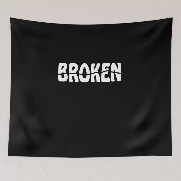 Item preview, Broken cracked white typography designed and sold by Roy Store.