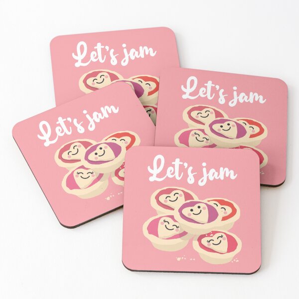 Item preview, Let's Jam (Tarts) - Pink designed and sold by VicEllisArt.