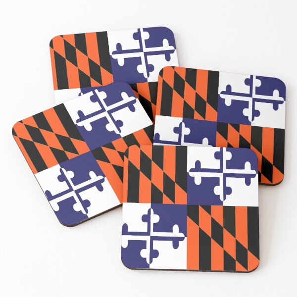 Item preview, Maryland State Flag Art Design Banner Baseball Orange Football Purple designed and sold by Draculaura2009.