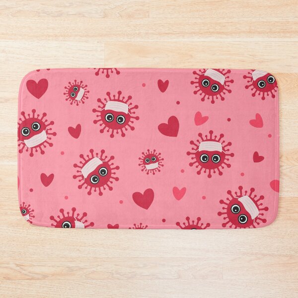 Item preview, Pandemic Valentines Day. Cute virus wearing protective mask. designed and sold by LaBelezoka.