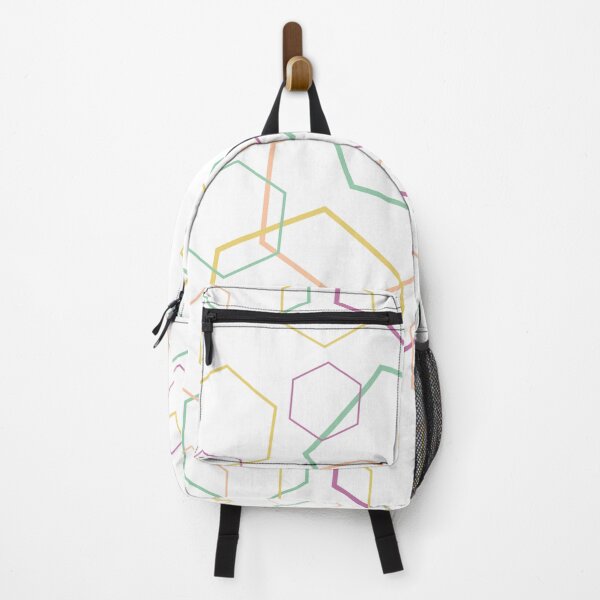 Item preview, Hexagon Multi Colour Graphic Print  designed and sold by LittleIconShop.