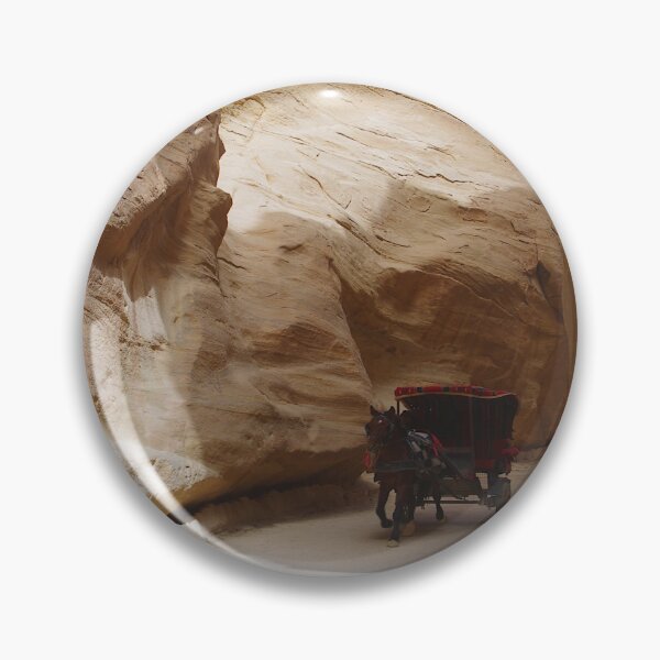 Item preview, Horse-drawn carriage in the Siq of the ancient rock city of Petra in Jordan designed and sold by frankuffmann.
