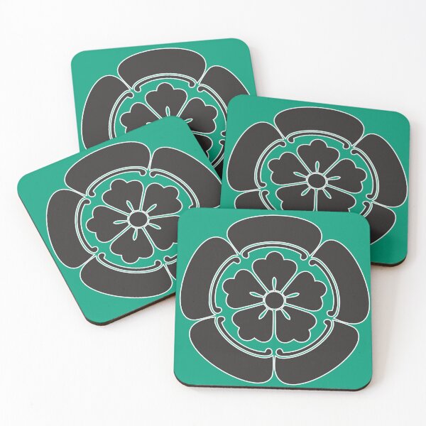 Item preview, Oda Clan Kamon/Mon Black/Light Green designed and sold by JollyImp.