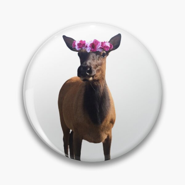 Item preview, Elk with Flower Crown designed and sold by samemeow.