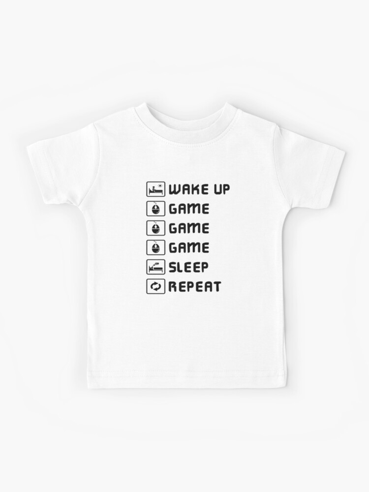 Funny Video Games Shirt Retro Hardcore Gaming Addict Kid Boy