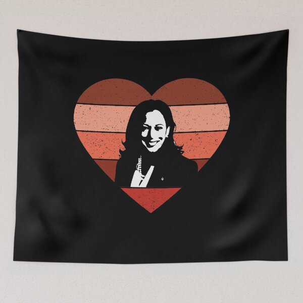 Item preview, Kamala Harris Inauguration Day 2021 Heart Shape designed and sold by PinkyTree.