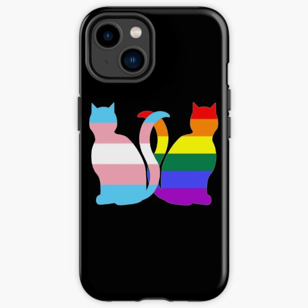 Gay Trans Pride Cats iPhone Tough Case