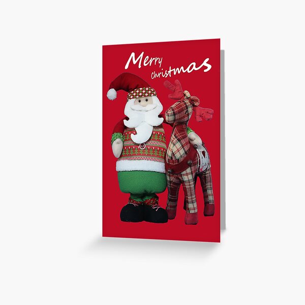 Item preview, Merry Christmas from Santa & Rudolf! designed and sold by SidelineArt.