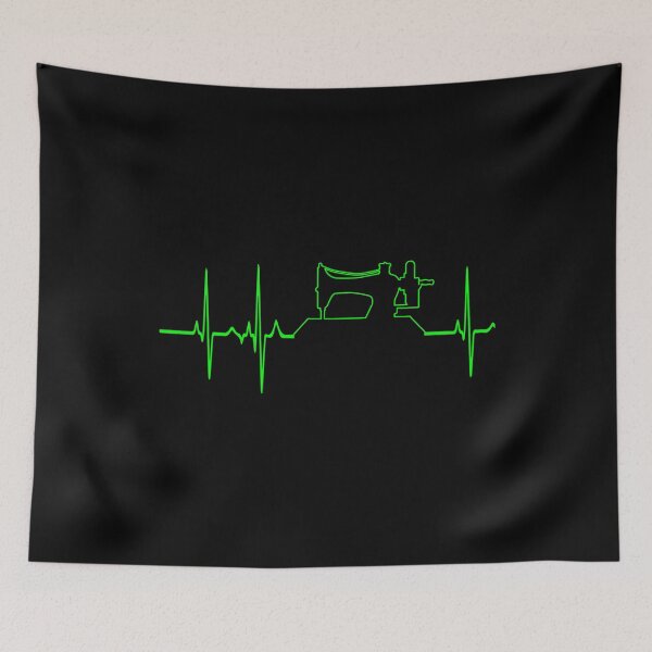 Item preview, sewing machine gift cutter funny heartbeat rainbow designed and sold by Charles Brian.