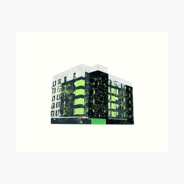 Mailbox building Art Print