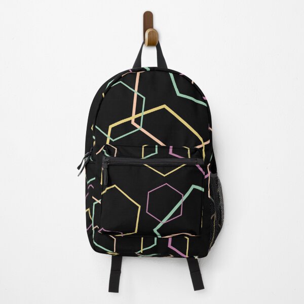 Item preview, Hexagon Multi Colour Graphic Print Design designed and sold by LittleIconShop.